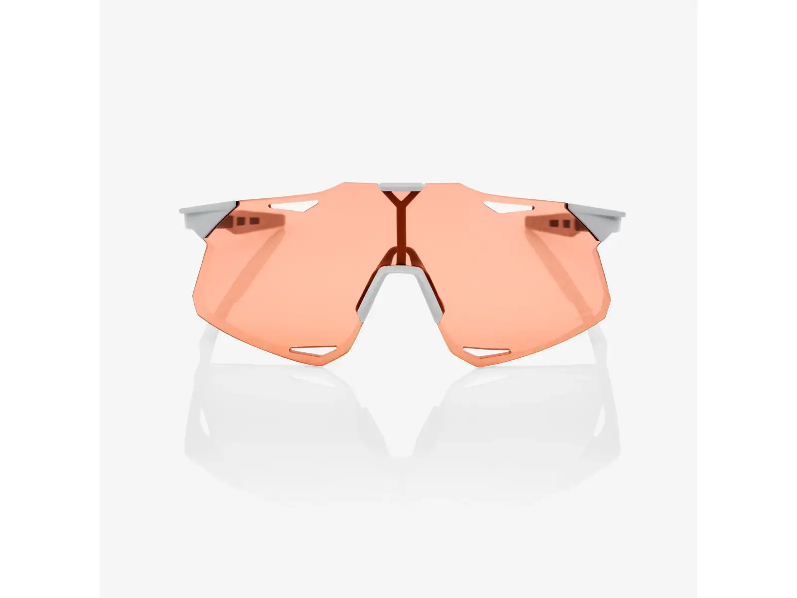 100% Hypercraft Brille Matte Stone Grey/HiPER Coral