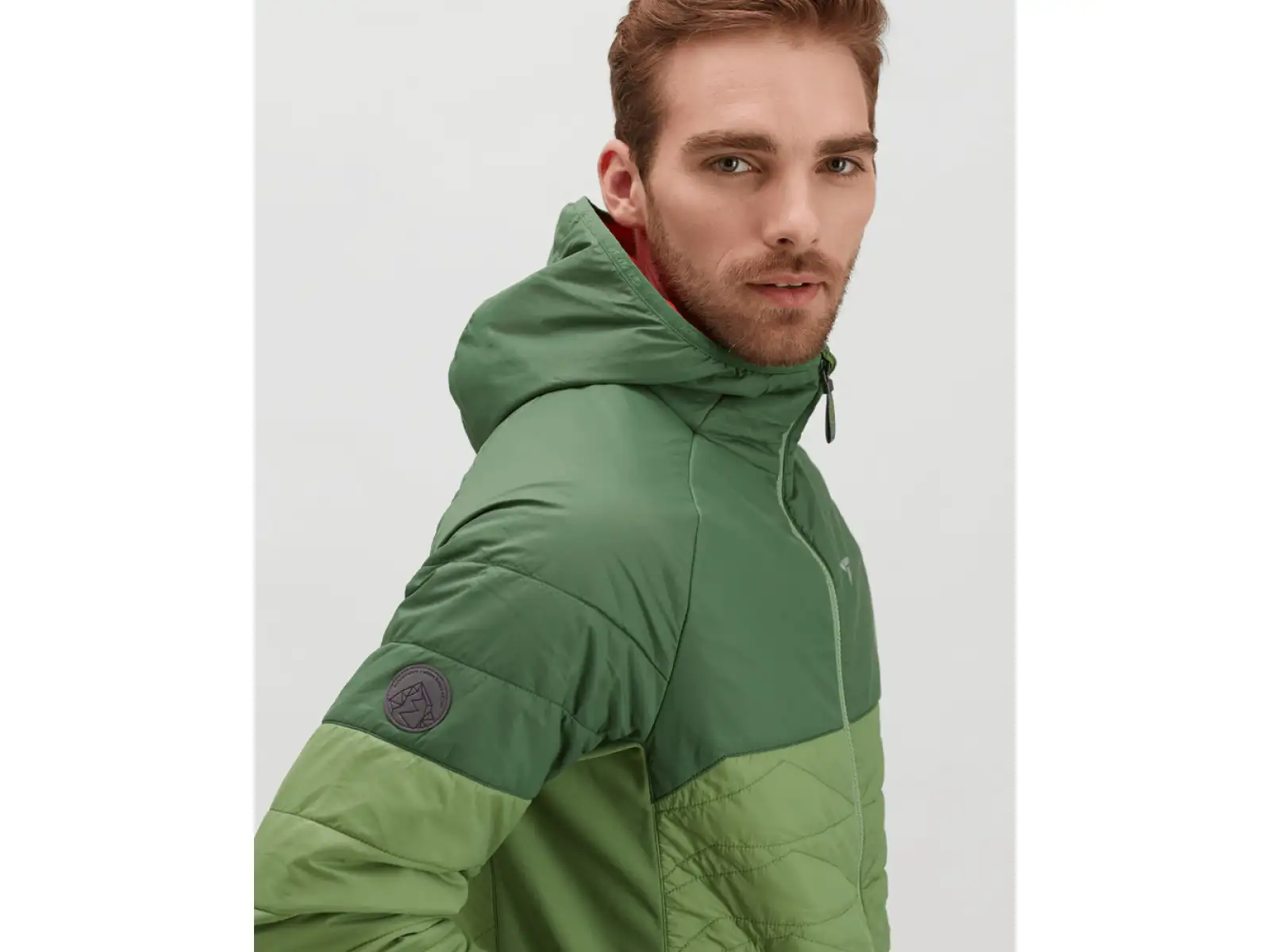 Silvini Deruta Herrenjacke grün/rubinrot