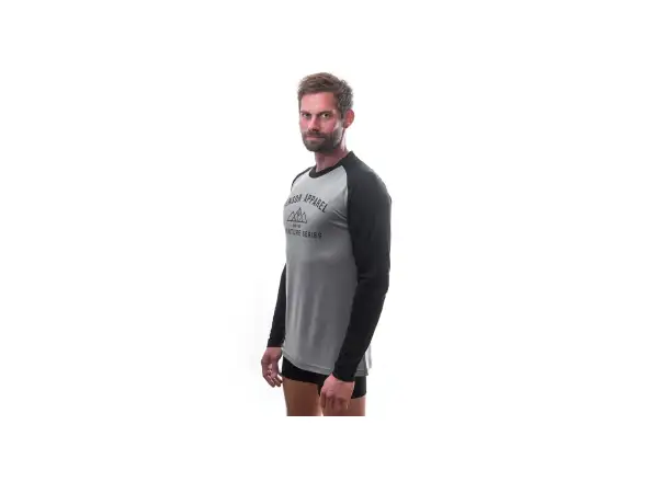 Sensor Merino Active Pt Adventure Herren T-Shirt Langarm grau/schwarz