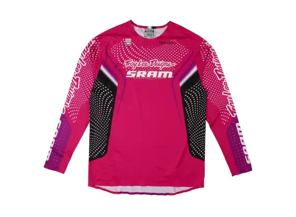 Troy Lee Designs x SRAM Sprint Ultra Herren Langarmtrikot Radioscape Fuchsia