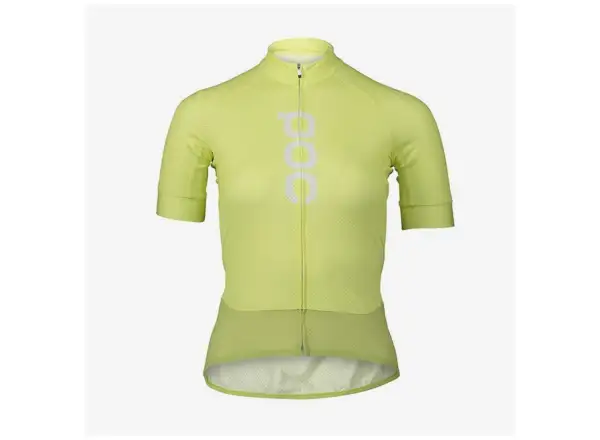 POC Essential Road Logo Jersey Damen Kurzarm-Trikot Lemon Calcite
