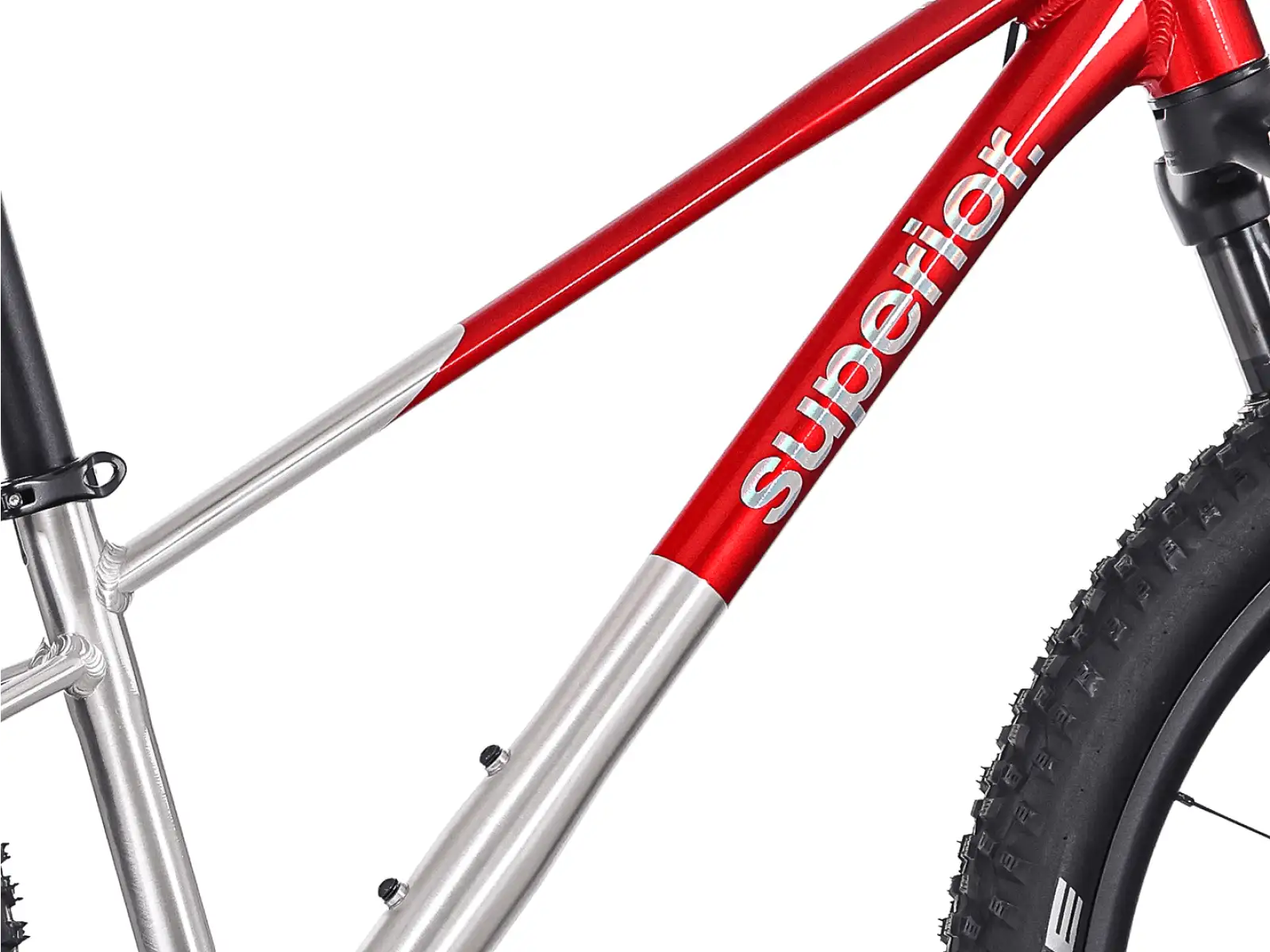 Superior TEAM 24 Kinderfahrrad Gloss Brushed Alu / Red