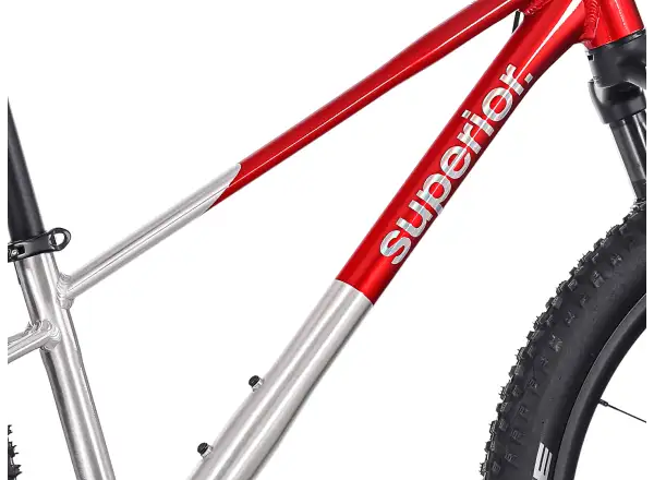 Superior TEAM 24 Kinderfahrrad Gloss Brushed Alu / Red