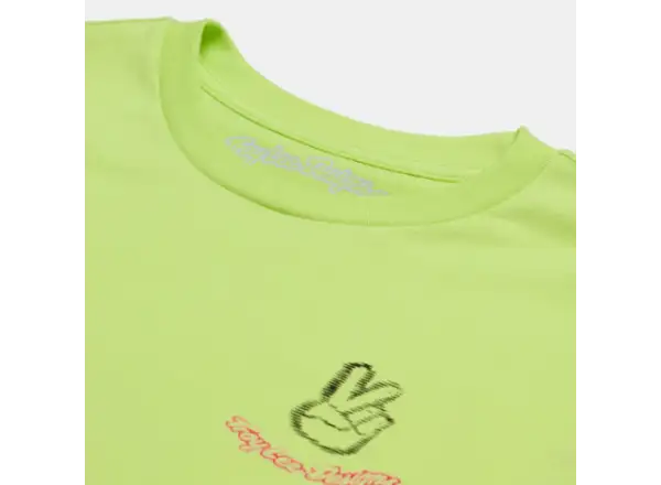 Troy Lee Designs Peace Out Herren Langarmshirt Glo Yellow