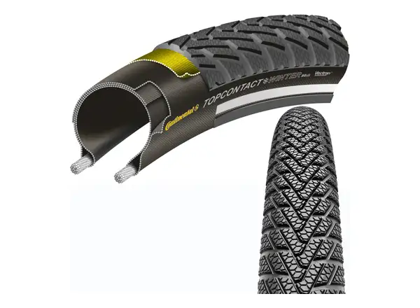 Continental Top Contact Winter Premium MTB Reifen mit Kevlar-Gürtel