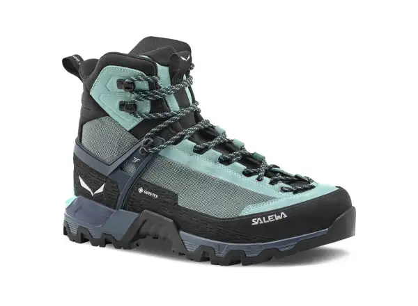 Salewa Mountain Trainer 3 Tech Mid GTX Damen Wanderschuhe Willow/Orion Blue
