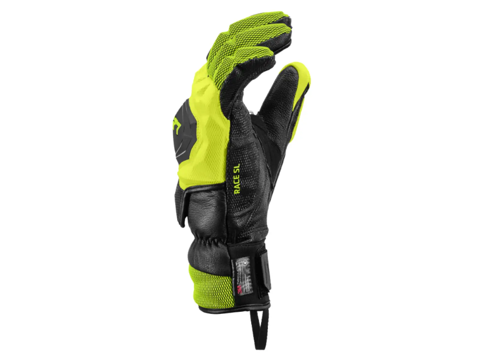 Leki WCR Venom SL 3D Rennhandschuhe Black-Ice Lemon