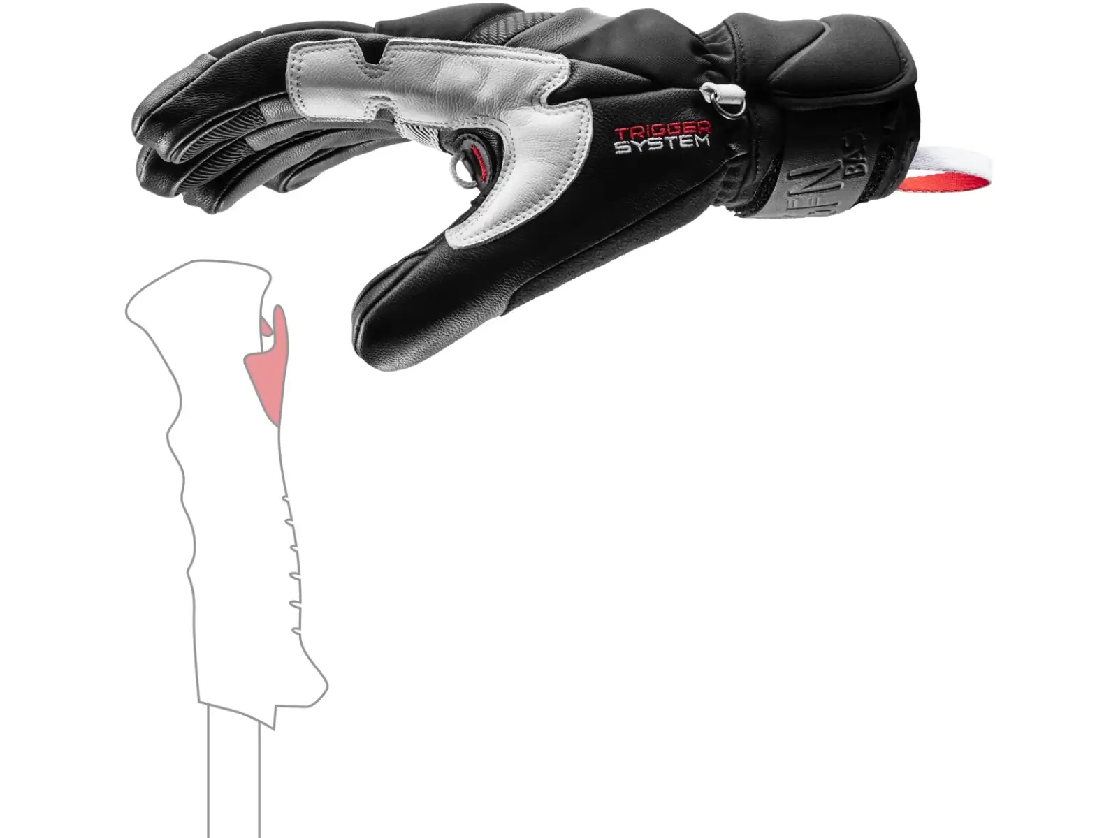Leki Griffin Base 3D Skihandschuhe schwarz