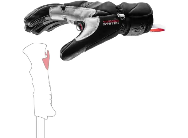 Leki Griffin Base 3D Skihandschuhe schwarz