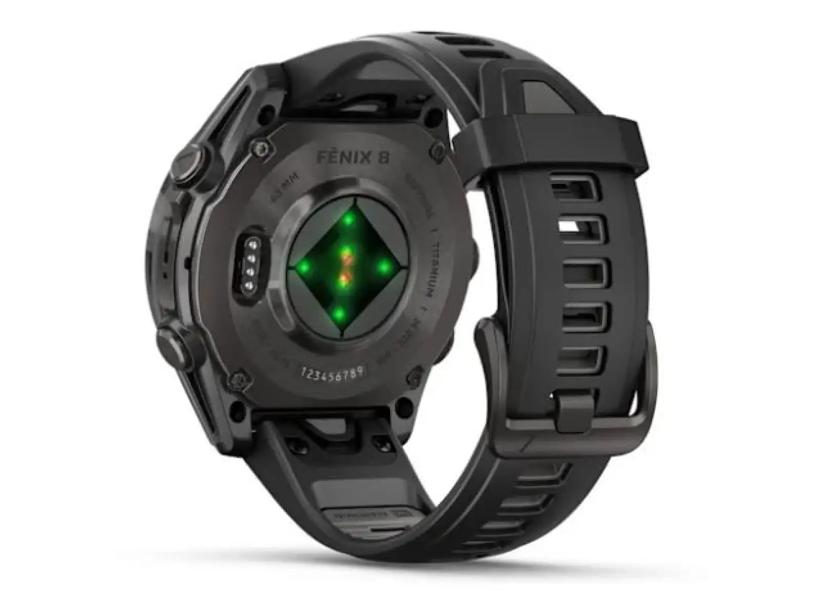 Garmin fenix 8 - 43 mm AMOLED Saphir Smartwatch in Carbon Titanium Schwarz/Steingrau