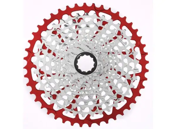 Garbaruk 12-Gang Gravel Kassette mit 10-44 Zähnen. Sram XD in Rot.