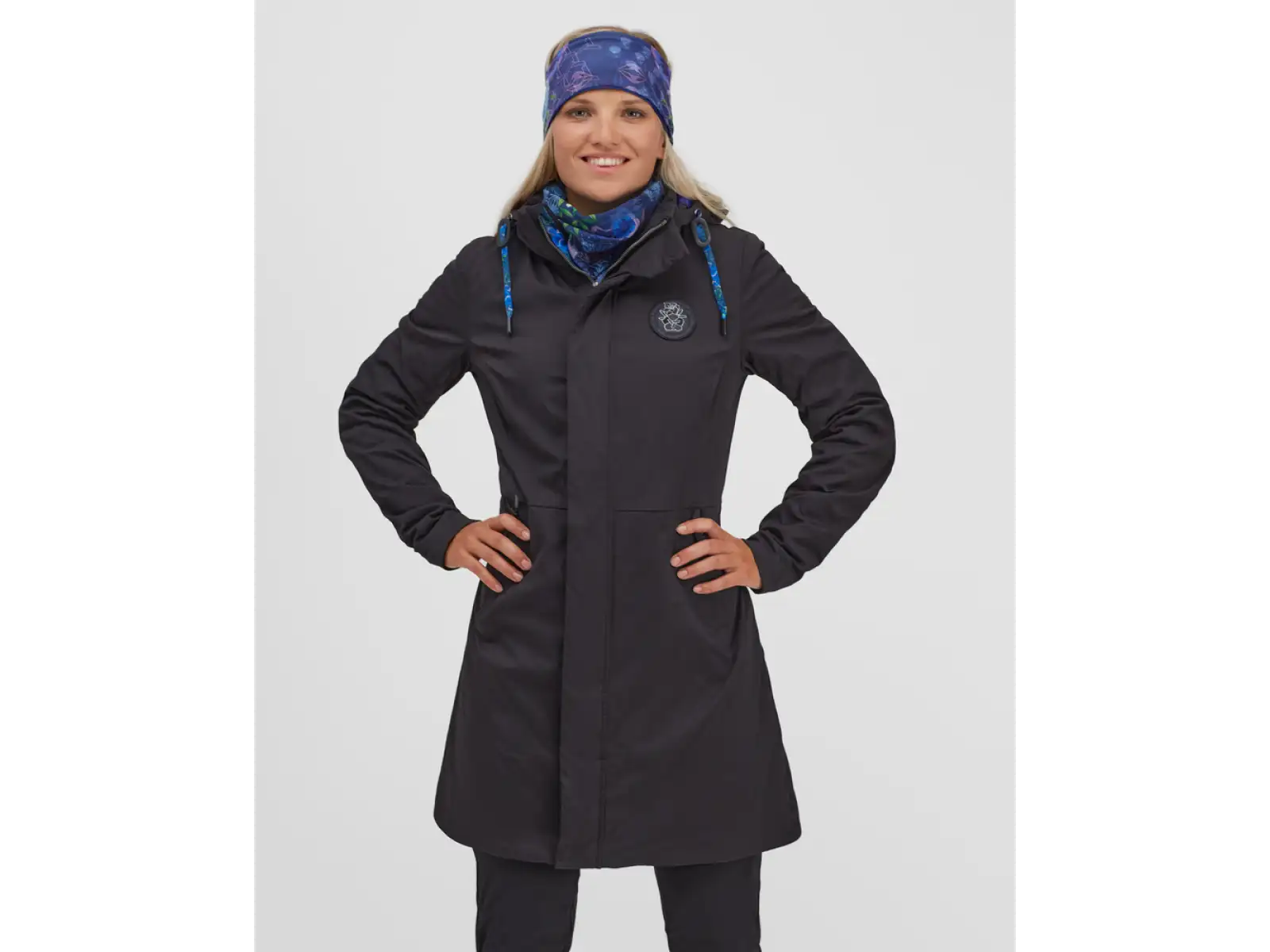 Silvini Montesa Damenmantel Schwarz/Blau