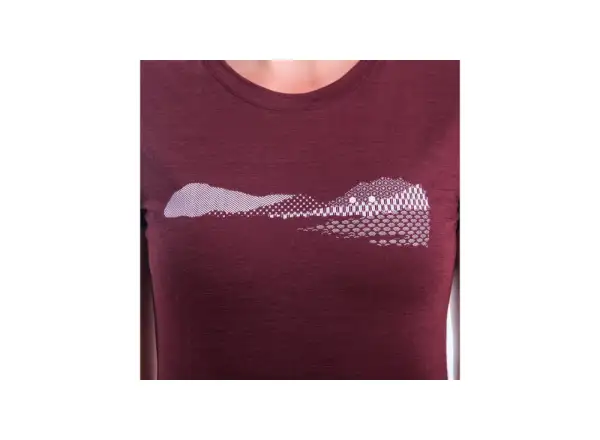 Sensor Merino Air PT Hills Damen T-Shirt Kurzarm Port Red