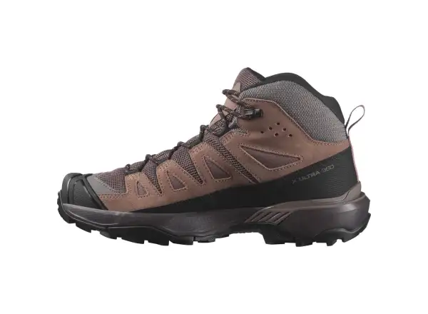 Salomon X Ultra 360 LTR MID GTX Damen Wanderschuhe Peppercorn/Cognac/Hot Coral