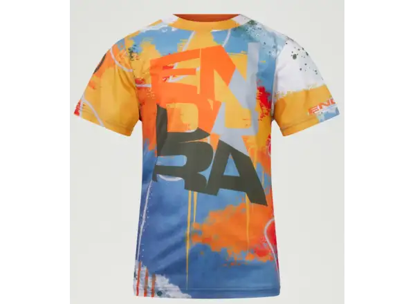 Endura SingleTrack Core Kindertrikot Kurzarm Senfgelb