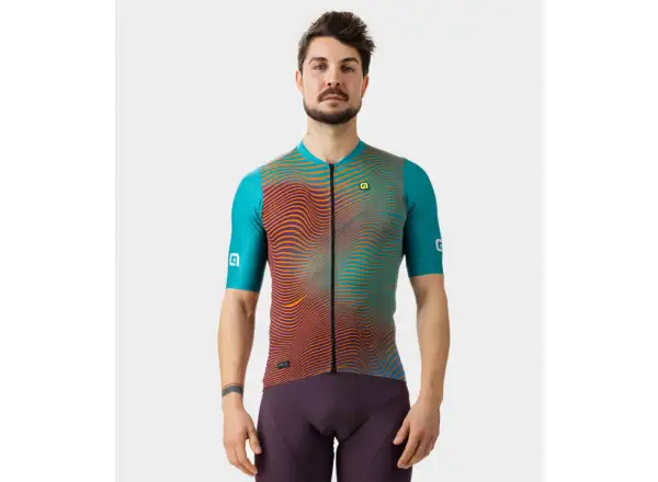 Alé PR-E Onda Herren Kurzarmtrikot smaragdgrün