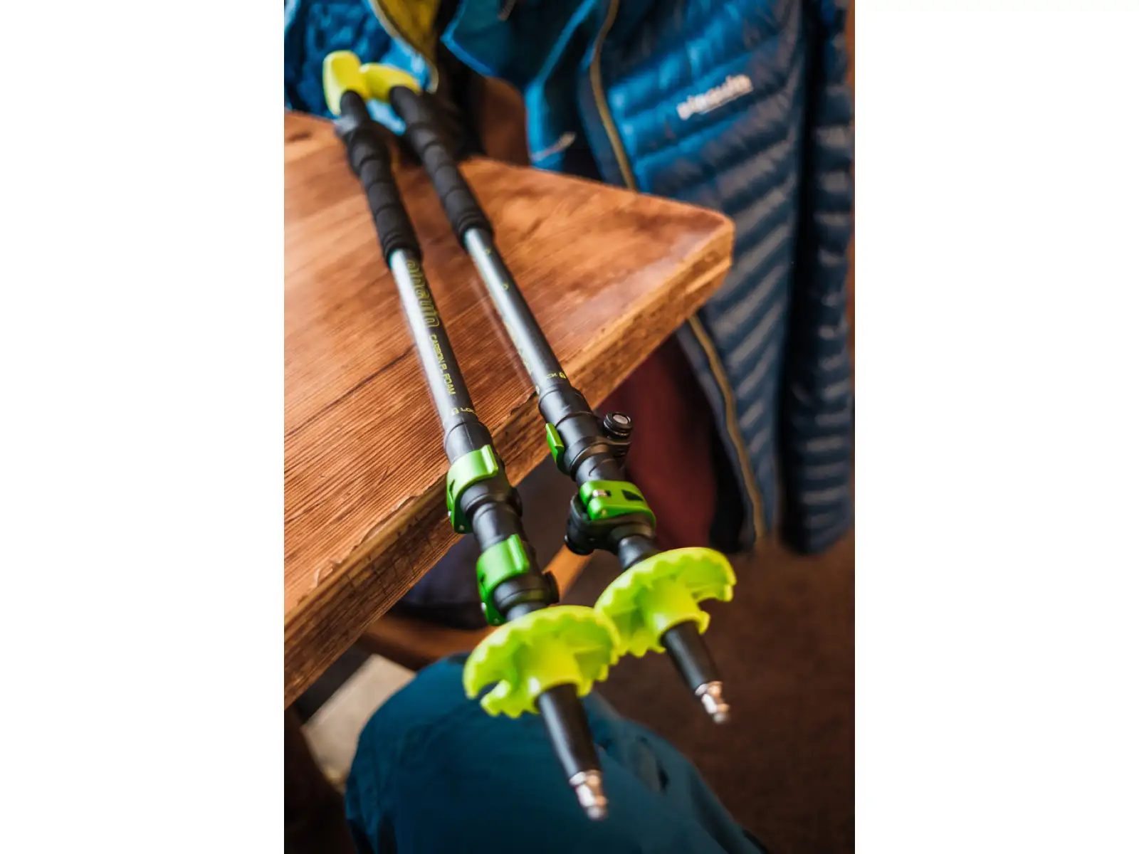 Pinguin Carbon FL Foam Wanderstöcke grün Größe 64 - 135 cm