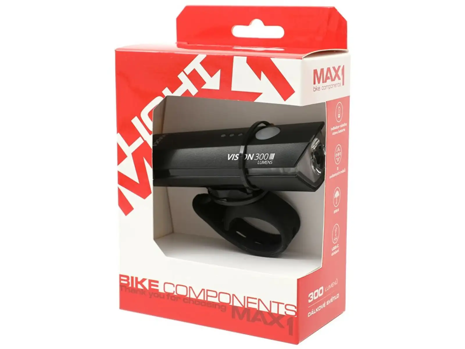 MAX1 Vision 300 USB Frontlicht