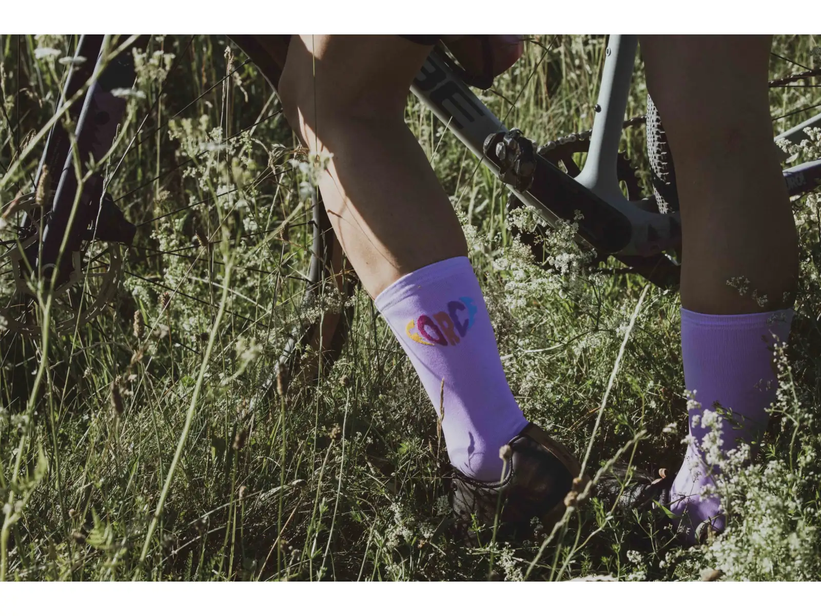 Force In Heart Socken Lang - Lila