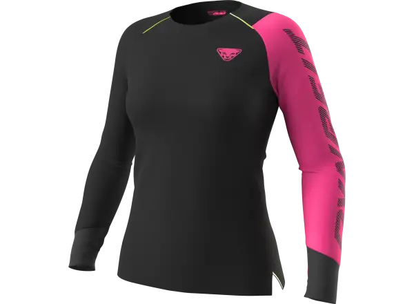 Dynafit DNA Damen-Laufshirt Langarm Pink Glo