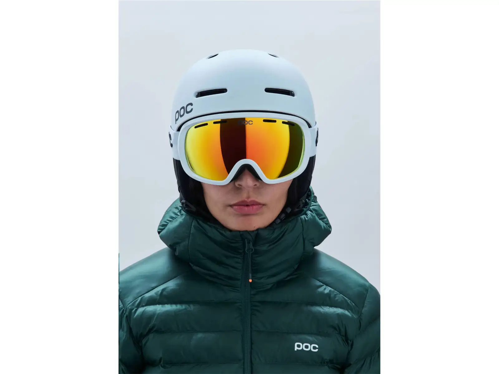 POC Fovea Skibrille Hydrogen White/Partly Sunny Orange