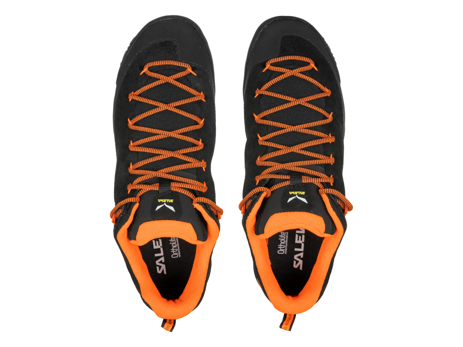 Salewa Wildfire Leder Herrenschuhe Schwarz/Fluo Orange