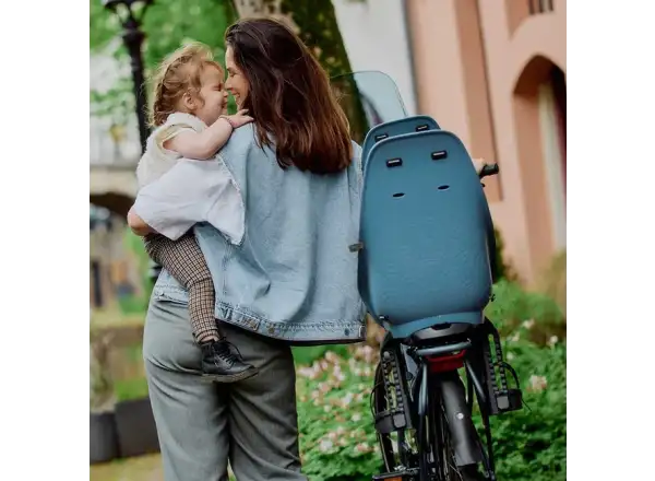 Urban Iki Ta-ke Fahrradsitz für MIK Gepäckträger Fuji Blue/Bincho Black