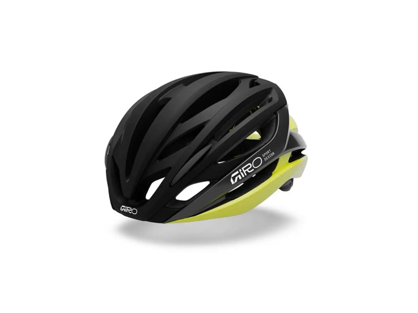 Giro Syntax MIPS Rennradhelm Mat Black/Gloss Hi Viz Yellow