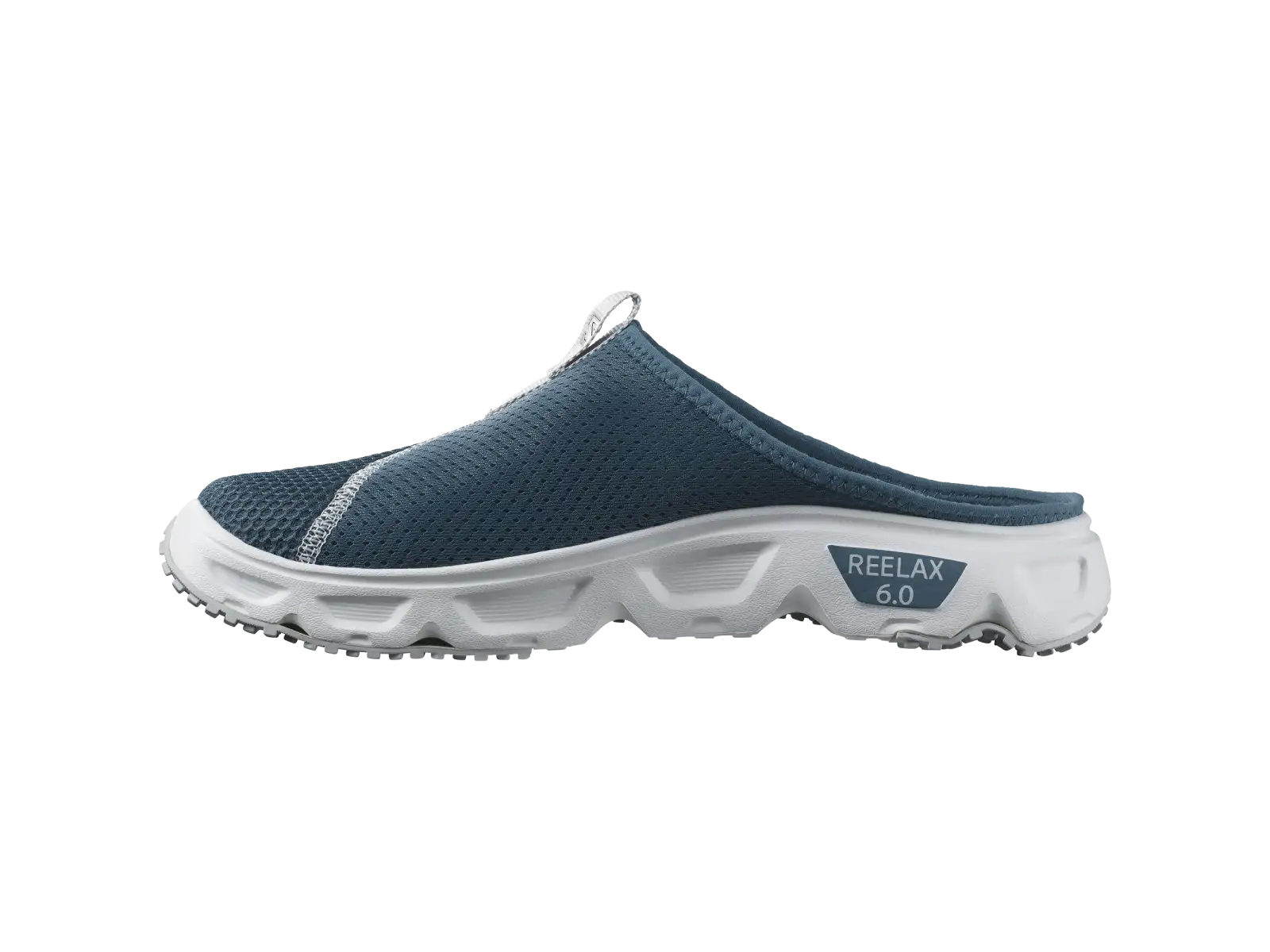 Salomon Reelax Slide 6.0 Herrenpantoffeln Blue Ashes/White/Pearl blue