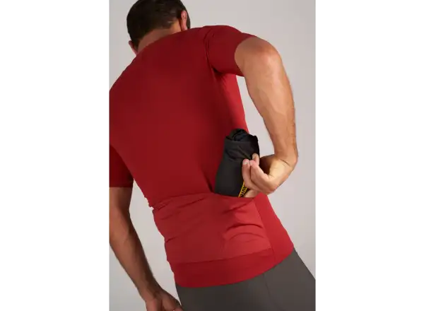 Mavic Aksium Herrentrikot kurzarm Burgund