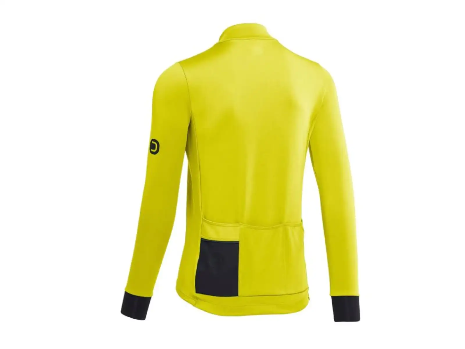 Fahrradtrikot Herren Langarm Fluo Gelb Dotout