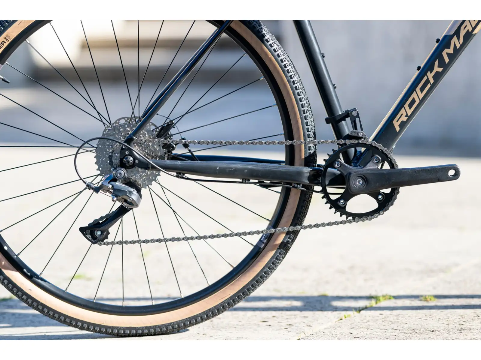 Rock Machine Gravelride 200 Gravelrad Gloss Black/Sand