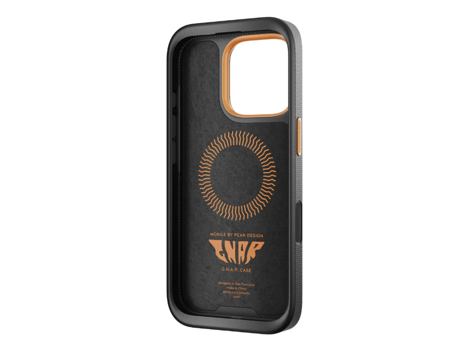 Peak Design G.N.A.R. Case für iPhone 16 Pro Black