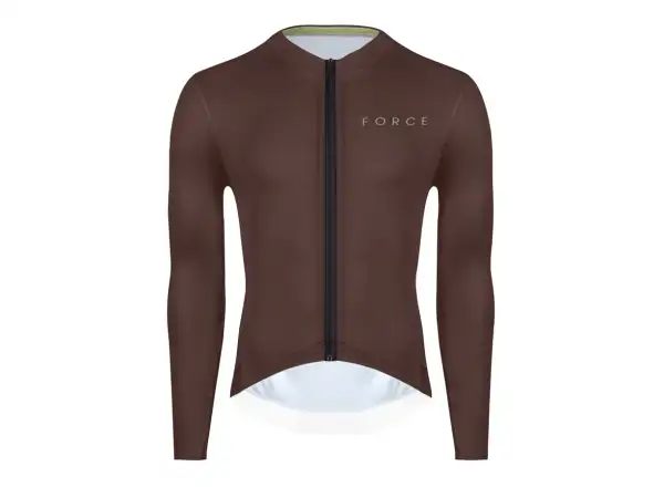Force Plain Herren-Trikot Langarm braun