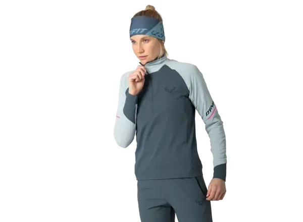 Dynafit Alpine 1/2 Zip Damen Langarmshirt Himmelblau