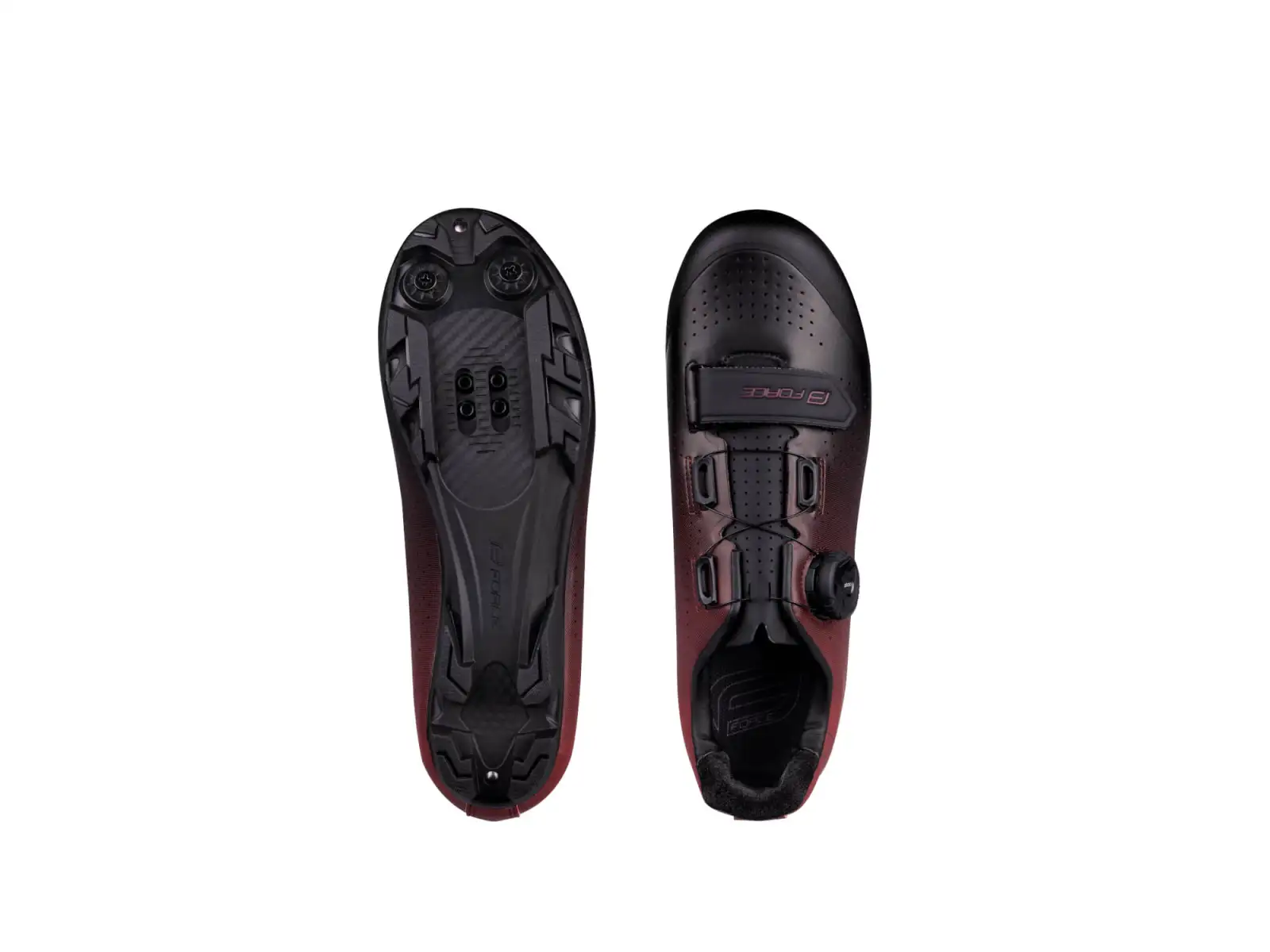 Force Victory MTB Herren-Fahrradschuhe schwarz/bordeaux
