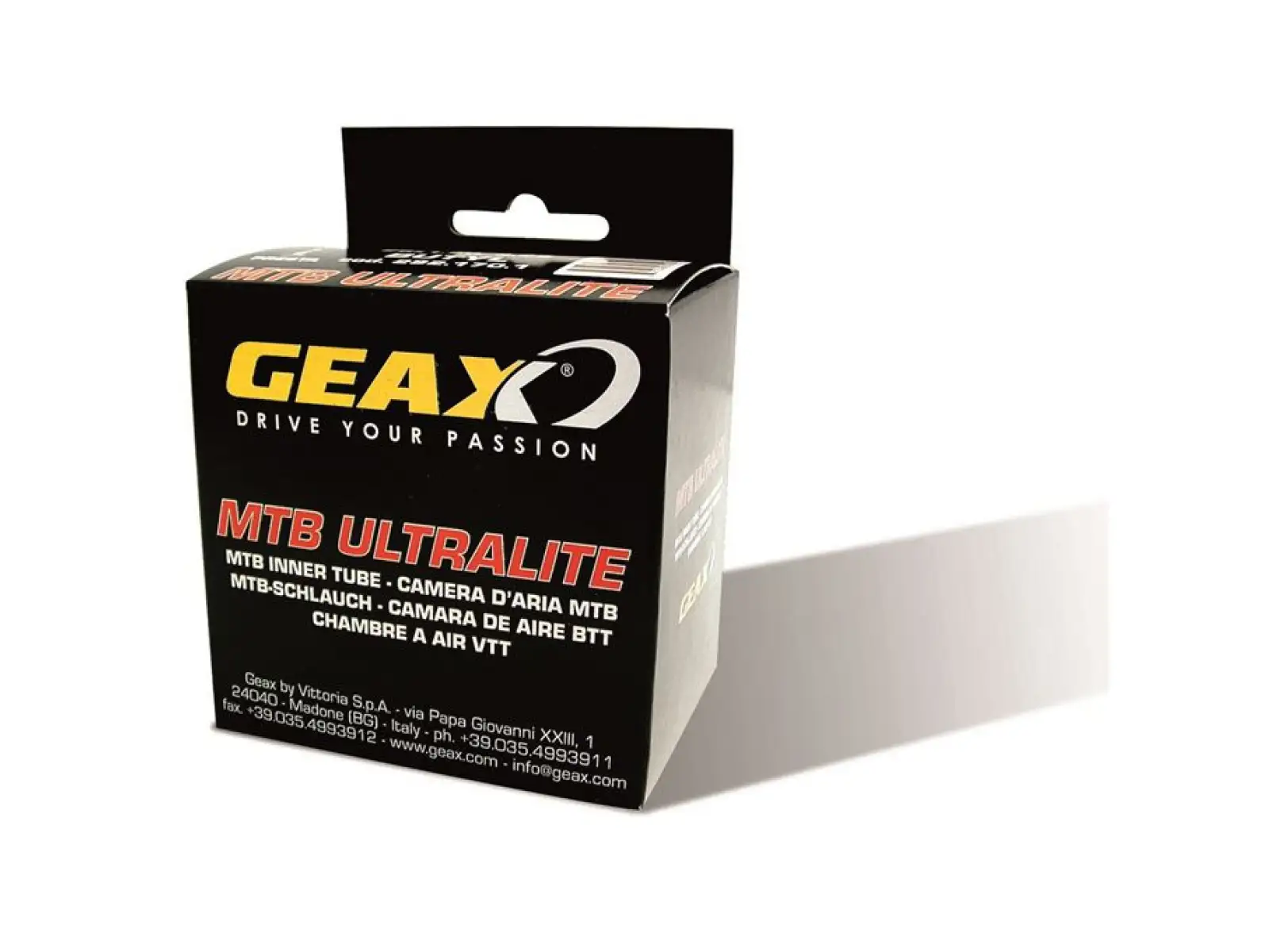 Vittoria MTB Latex 26x1,7-2,3" Schlauch mit austauschbarem Gal. Ventil 36 mm