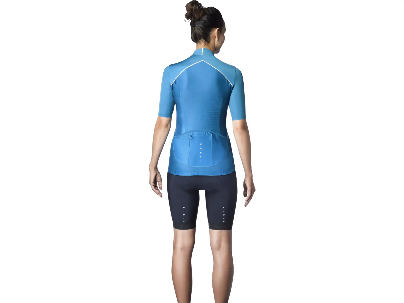 Mavic Sequence Pro Mykonos Damen-Trikot Kurzarm Blau