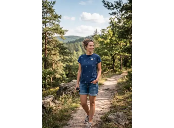 Maloja ViumsM. Damen T-Shirt kurzarm Midnight Velolove