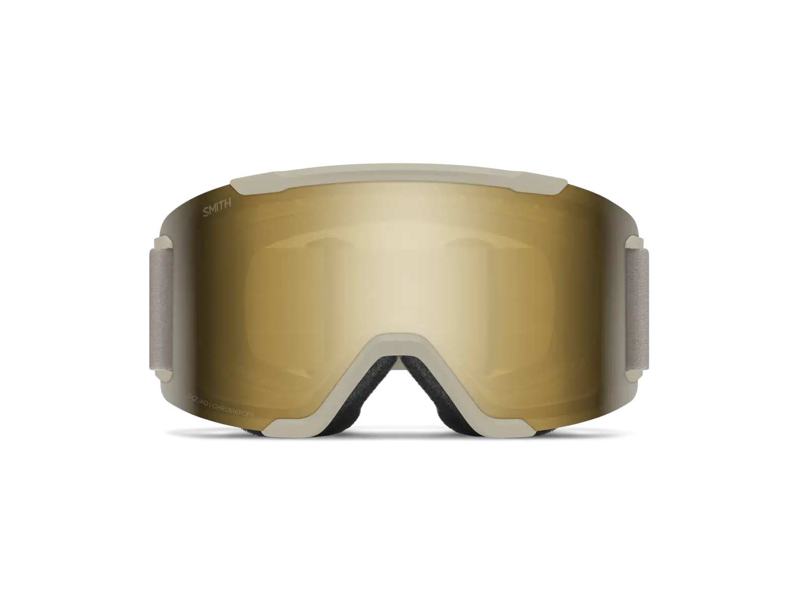 Smith Squad Skibrille Chalk / ChromaPop Sun Black Gold Mirror (2 Gläser)