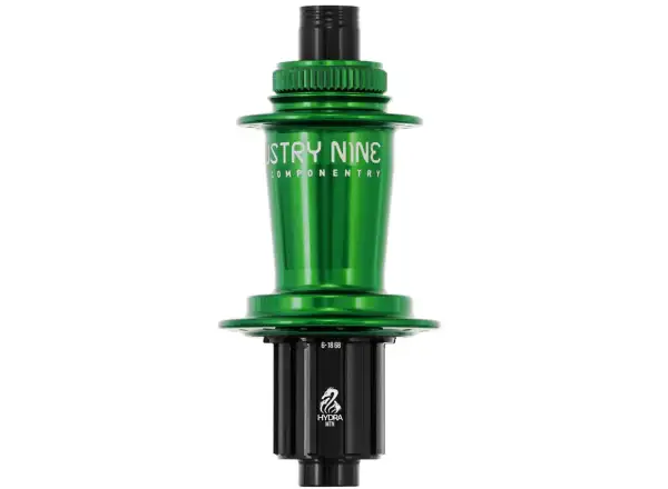 Industry Nine ISO CL Hydra Classic Boost 12x148 Hinterradnabe in Grün.