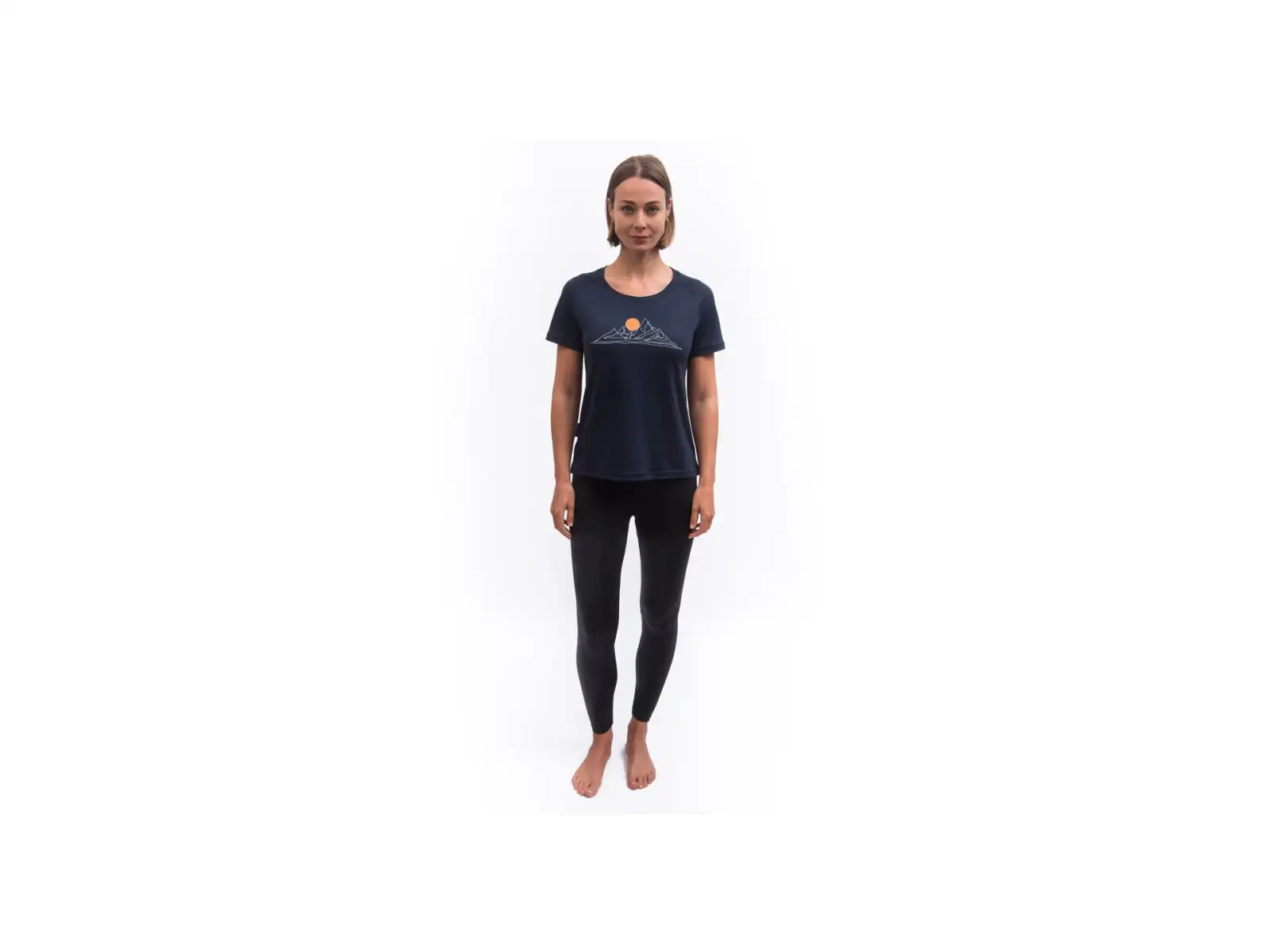 Sensor Merino Blend Moon Damen T-Shirt Kurzarm Deep Blue