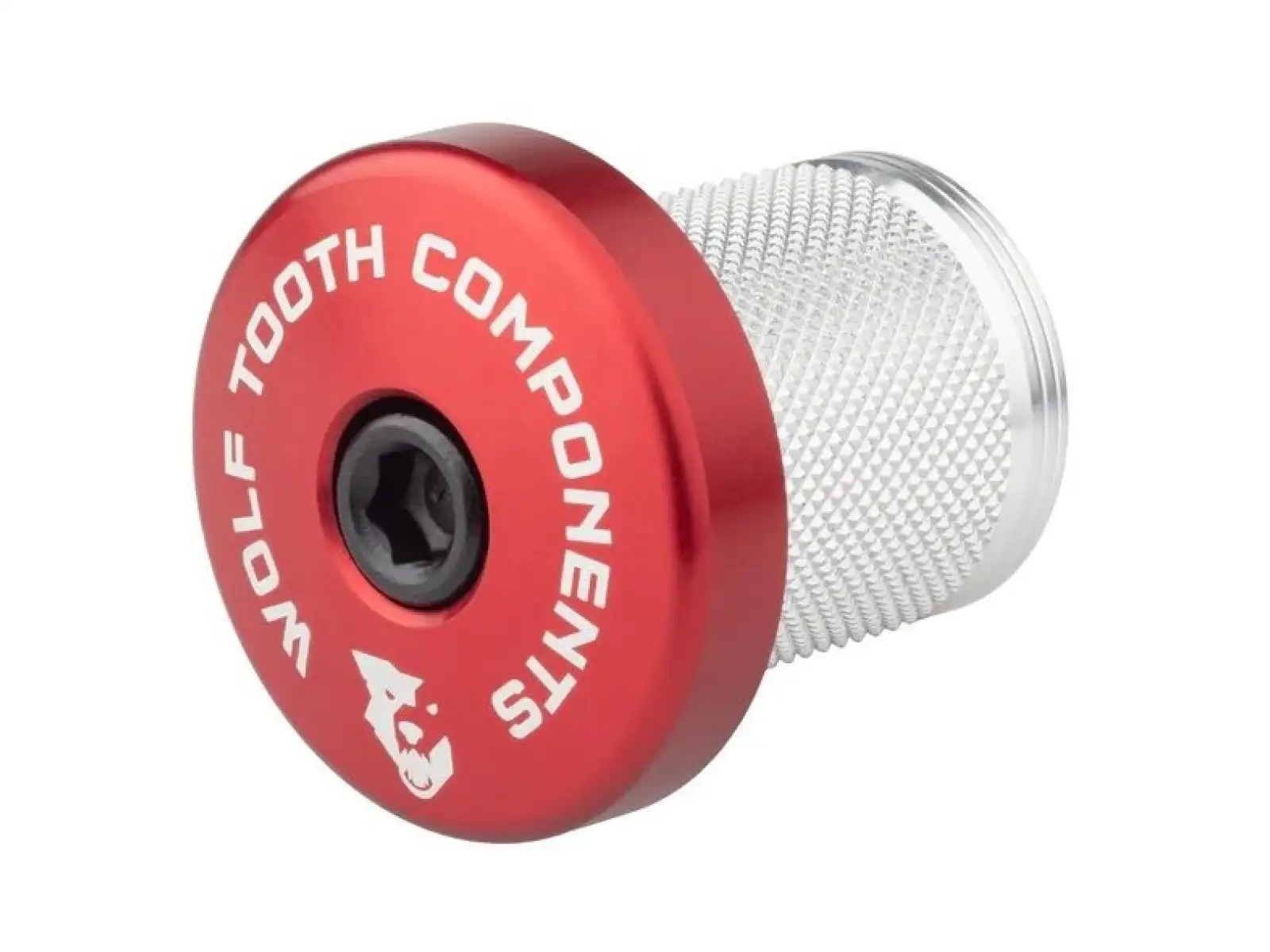 Wolf Tooth Kompressionsstecker für Carbon-Lenkrohre 1 1/8" in Rot