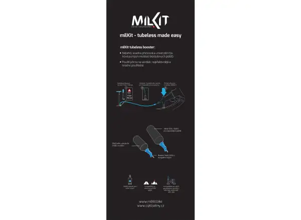 milKit Booster 2in1 Druckpumpe 0,75 l Schwarz