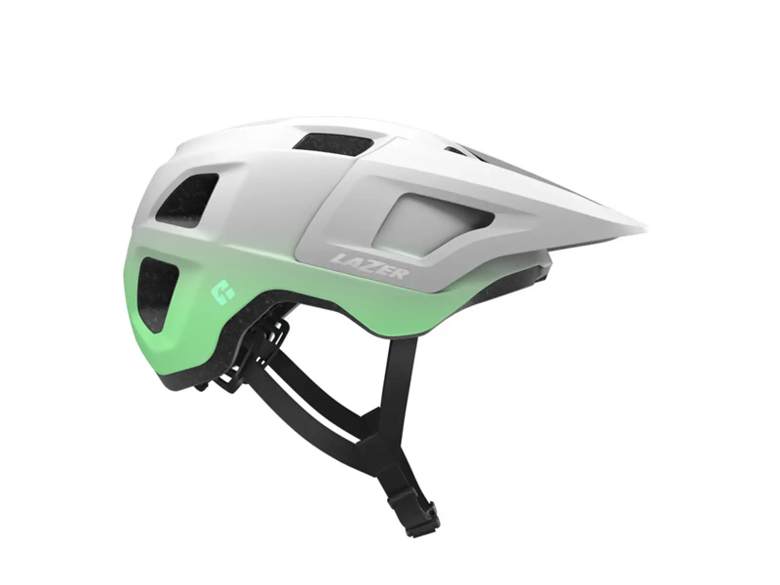 Lazer Finch KC Helm Mat Weiß/Grün