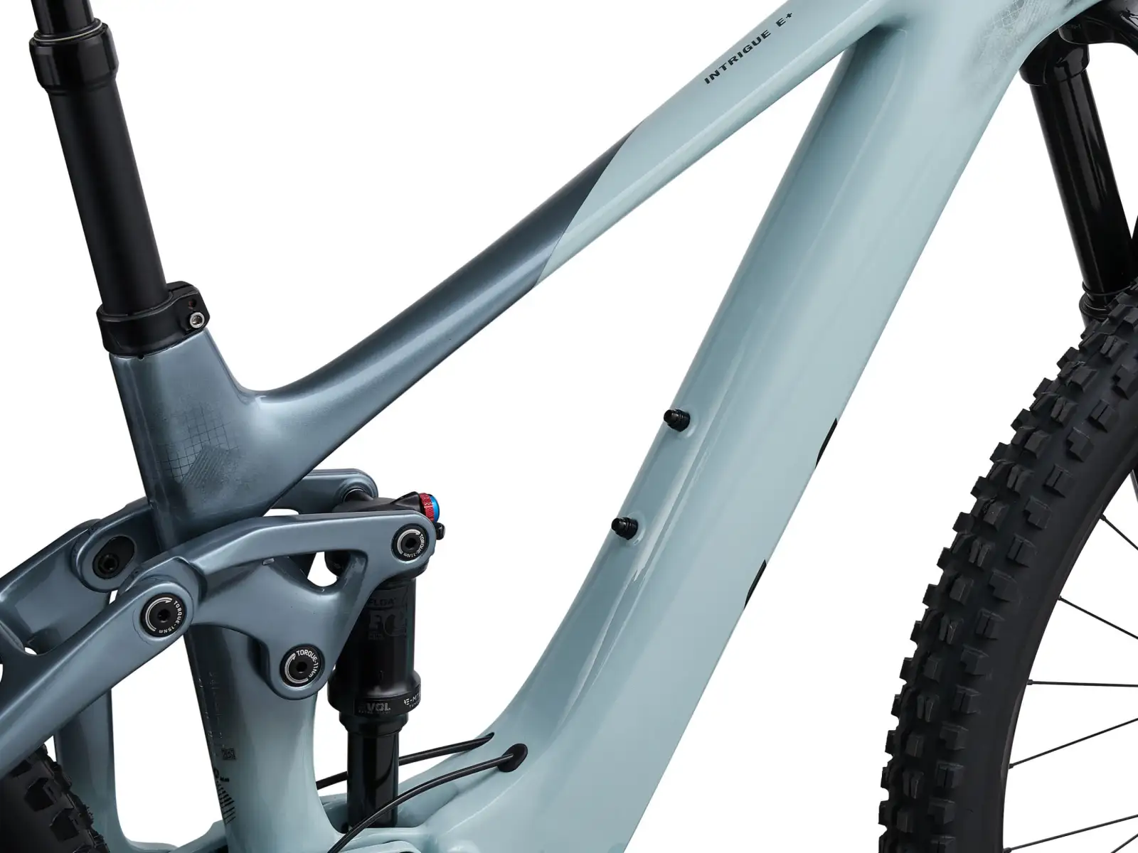 Liv Intrigue X Advanced E+ Elite 2 vollgefedertes Elektrofahrrad Soap Suds/Aged Denim