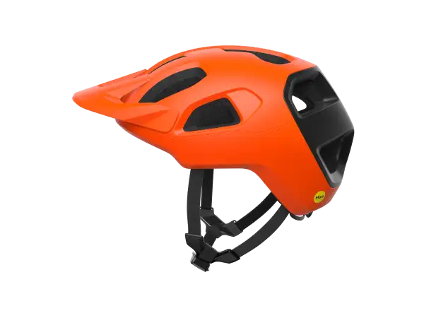 POC Cularis Helm - Fluorescent Orange Matt/Uranium Black Matt
