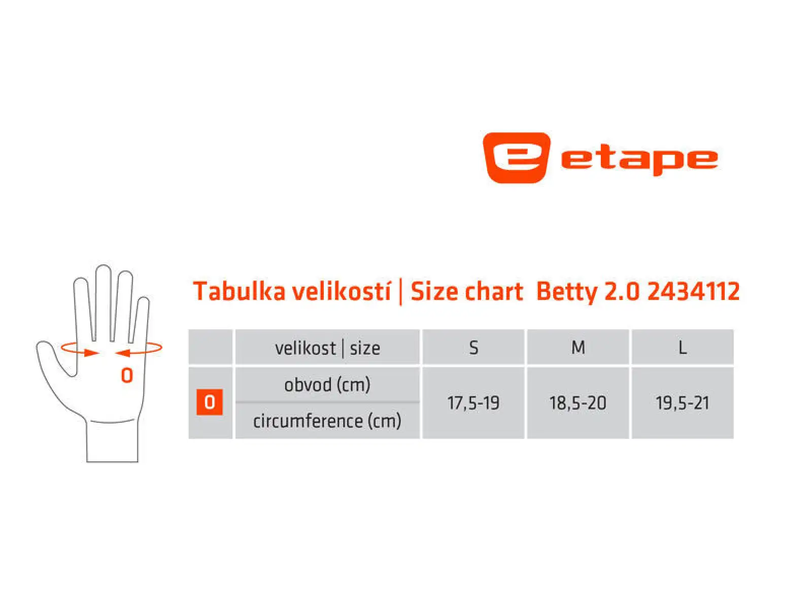 Etape Betty 2.0 Damenhandschuhe schwarz/weiß