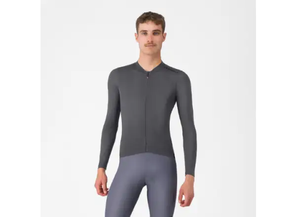 Castelli Espresso 2 Herren-Trikot Langarm Smoky Gray