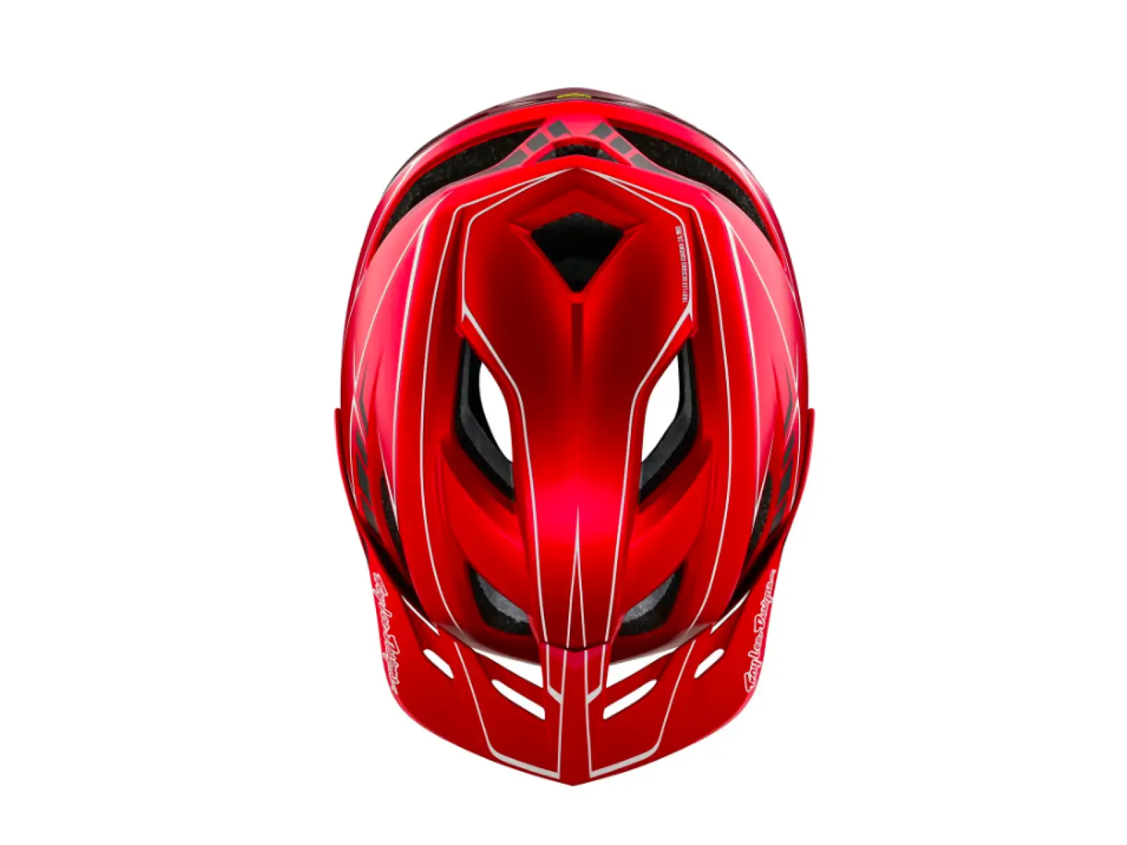 Troy Lee Designs Flowline SE Mips Helm Pinstripe Rot.